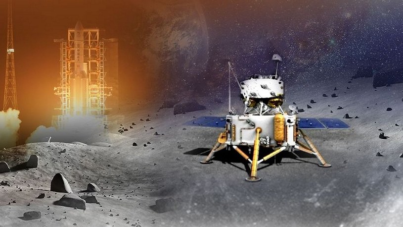 Chińska sonda wylądowała na Księżycu. Próbki skał niebawem dotrą na Ziemię /Geekweek