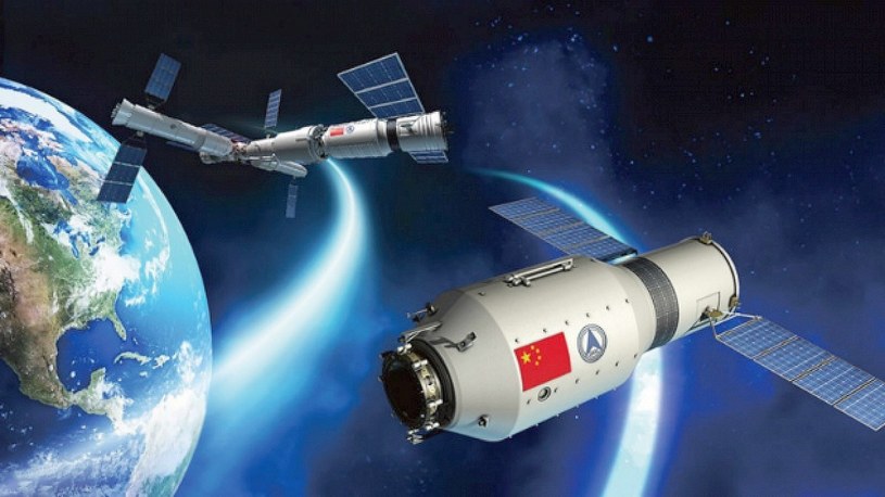 Chińska stacja kosmiczna Tiangong-2 w końcu spadła na Ziemię w rejonie Pacyfiku /Geekweek