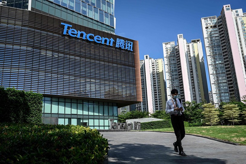 Chiński gigant Tencent wchodzi do Polski, prze /AFP