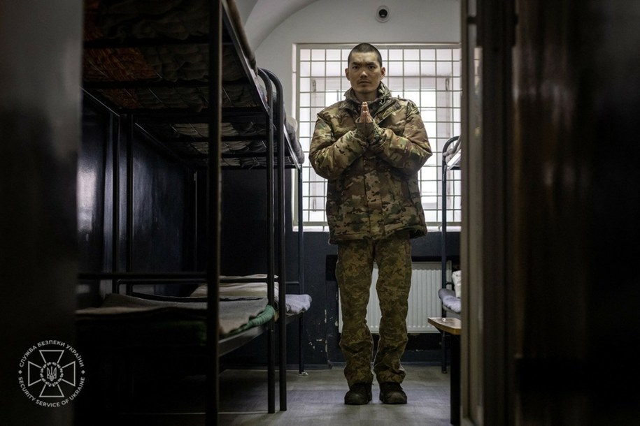 Čínský válečný vězeň /AFP Photo /Ukrainian Security Service /East News