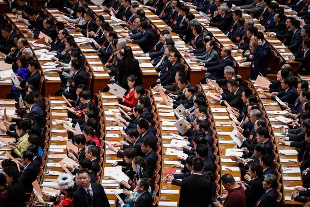 Chiński parlament /ROMAN PILIPEY /PAP/EPA
