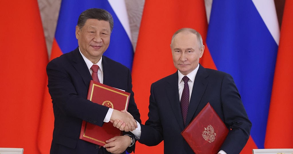 Chiny i Rosja zacieśniają polityczne partnerstwo /Contributor / Contributor /Getty Images