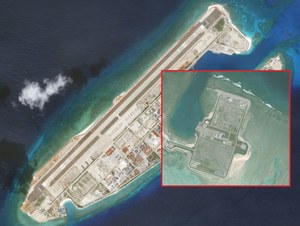 China creates and arms the islands.  The scale is amazing, and the United States is worried