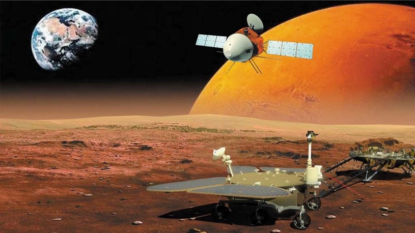 Chiny wystrzeliły swoją pierwszą misję na Marsa. Łazik poszuka śladów życia [FILM] /Geekweek