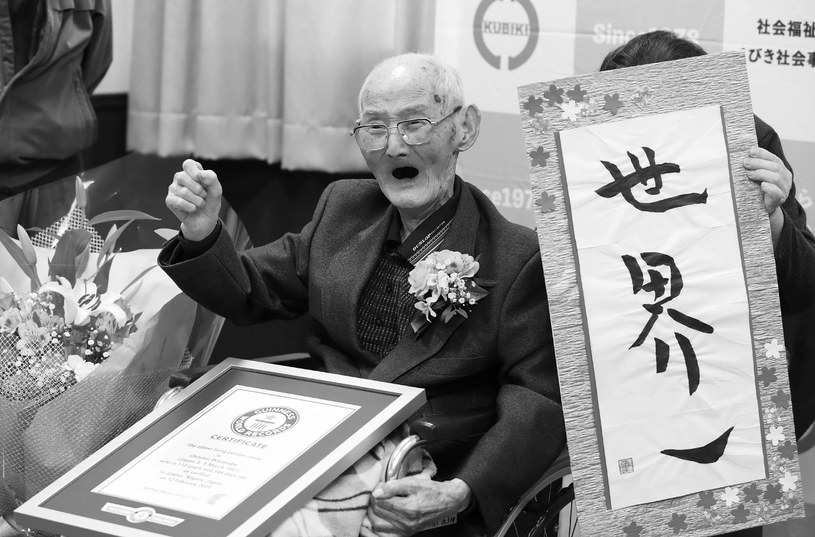 Chitetsu Watanabe miał 112 lat /JAPAN POOL / JIJI PRESS /AFP