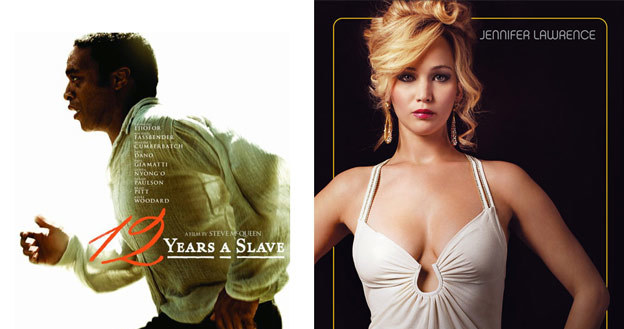 Chiwetel Ejiofor ("Zniewolony")  i Jennifer Lawrence ("American Hustle") mają szansę na Złoty Glob. /materiały dystrybutora