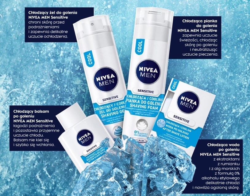 Chłodzące kosmetyki Nivea Men Sensitive /materiały prasowe