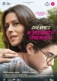 Chłopiec w różowych spodniach