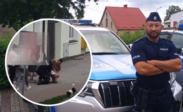 Chłopiec zadławił się lizakiem. Policjant i kierowca uratowali mu życie