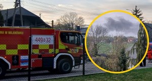 Chmura dymu i wybuchy. Duży pożar w Grodzisku Mazowieckim