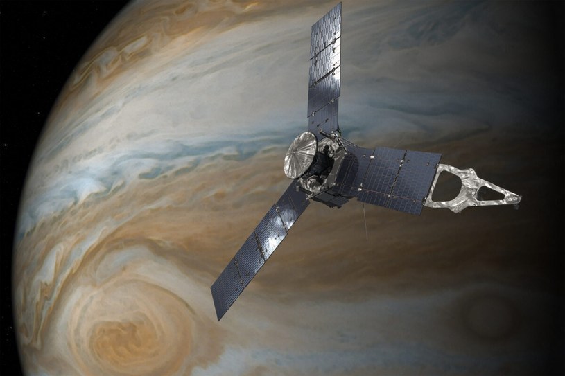 Chmury Jowisza na zdjęciu z sondy Juno. Wyglądają jak obraz van Gogha