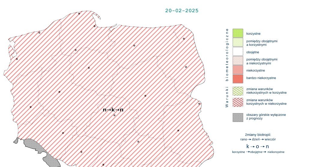 Chociaż w ciągu dnia warunki będą korzystne, to rano i wieczorem z powodu mrozów pogoda będzie niekorzystnie wpływać na nasz organizm /IMGW /