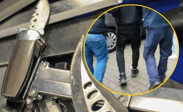 Chodził z nożem, chciał zaatakować psa. 37-latek aresztowany