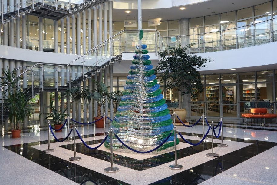 Choinka z płyt CD i DVD /Piotr Bułakowski /RMF FM