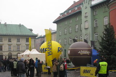 Choinkowy konwój RMF FM w Krakowie