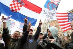 Chorwaci protestowali przeciwko skazaniu Gotoviny i Markacza