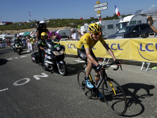 Chris Froome /PAP/EPA/YOAN VALAT /PAP/EPA