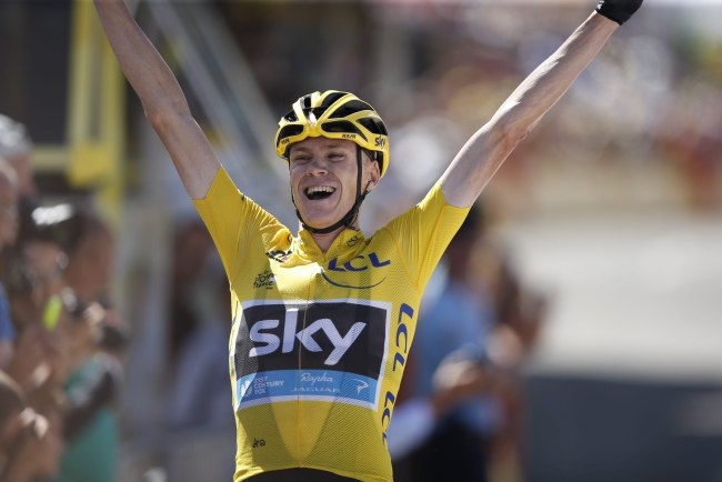 Chris Froome /PAP/EPA/SEBASTIEN NOGIER /PAP/EPA