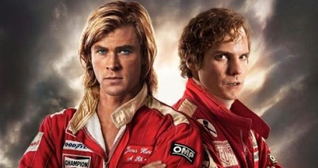 Chris Hemsworth i Daniel Brühl w filmie "Wyścig" /materiały prasowe