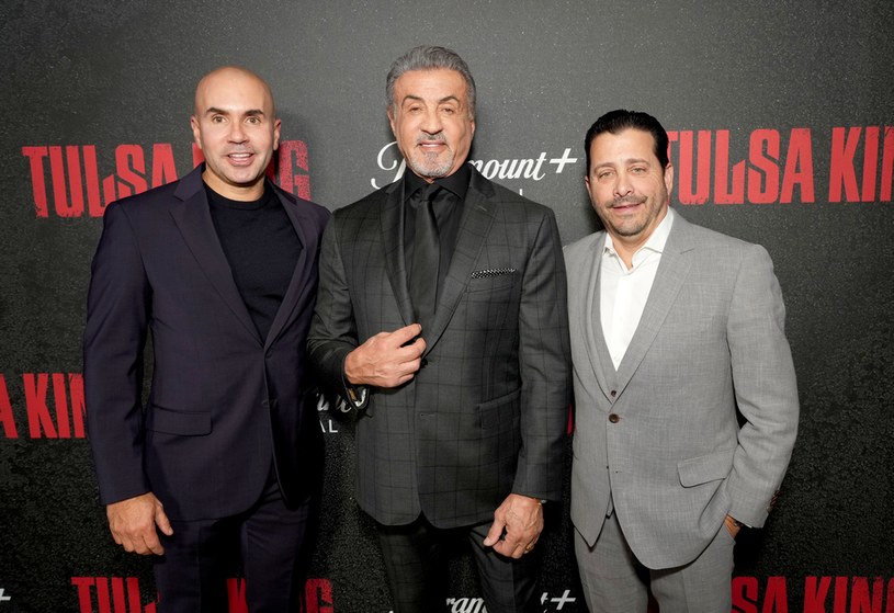 Chris McCarthy, Sylvester Stallone, David Glasser /Kevin Mazur/Getty Images for Paramount+ /Getty Images