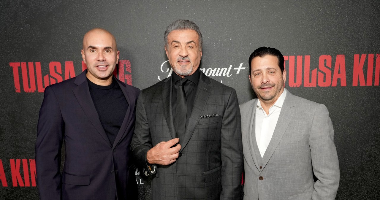 Chris McCarthy, Sylvester Stallone, David Glasser /Kevin Mazur/Getty Images for Paramount+ /Getty Images