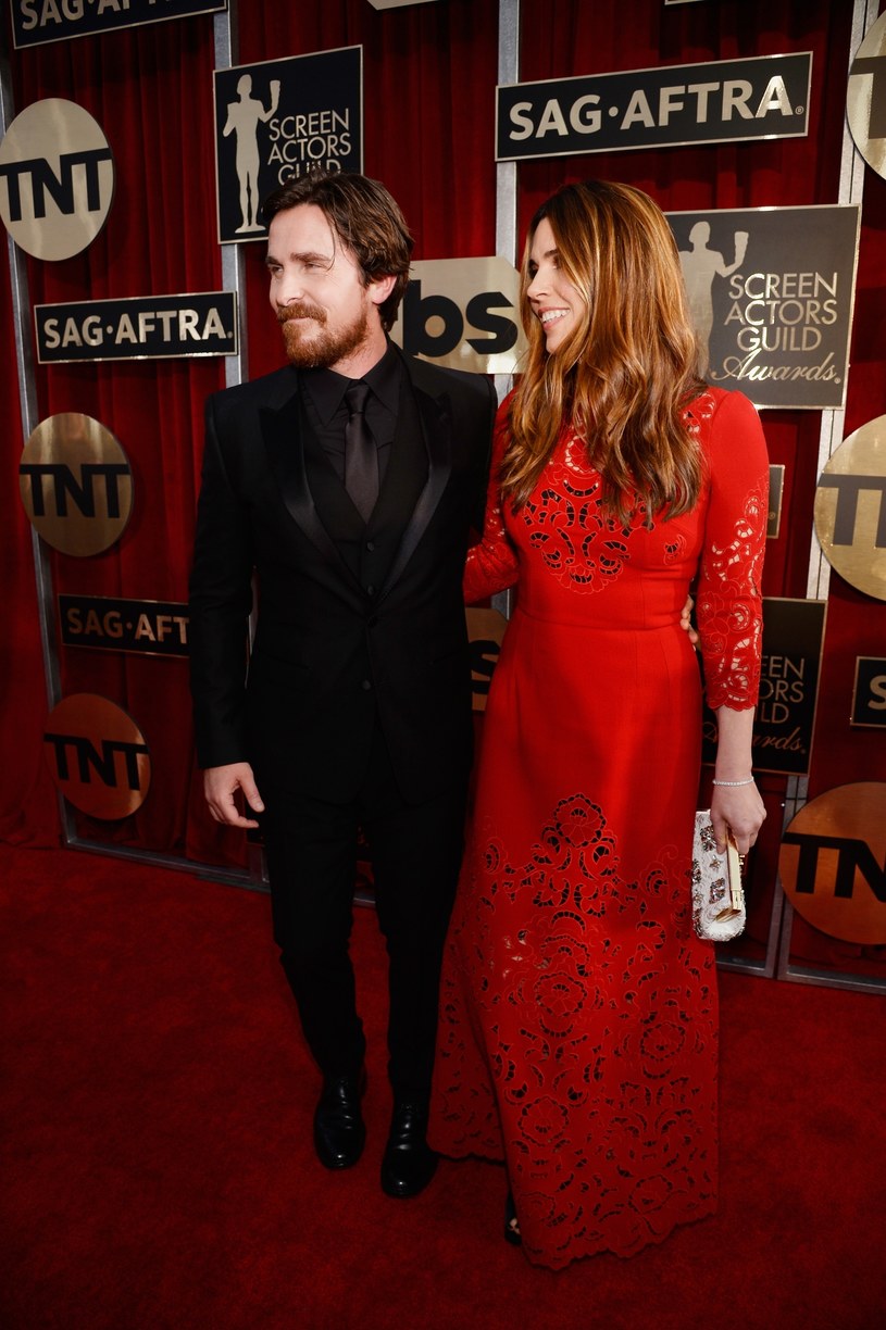 Christian Bale z żoną, 2016 rok /Kevork Djansezian /Getty Images