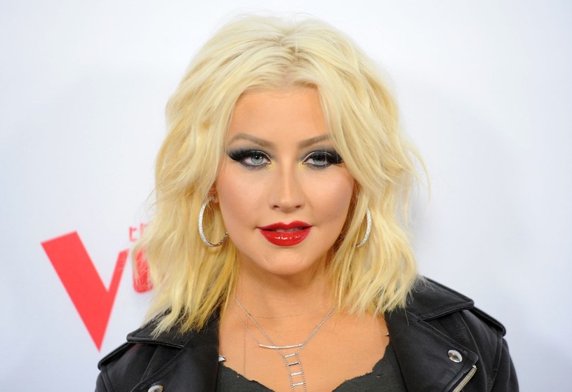 Christina Aguilera w makijażu /Angela Weiss /Getty Images