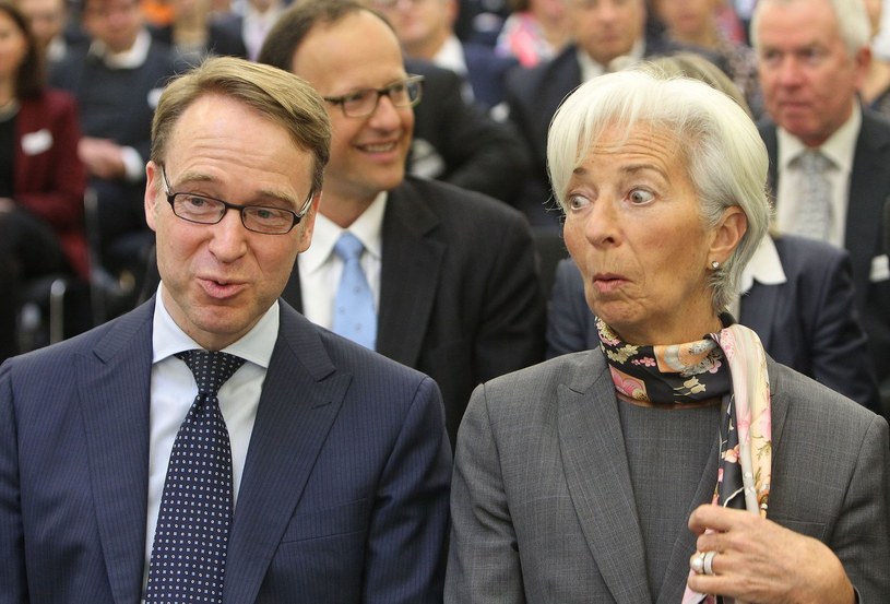 Christine Lagarde (P) i Jens Weidmann /AFP