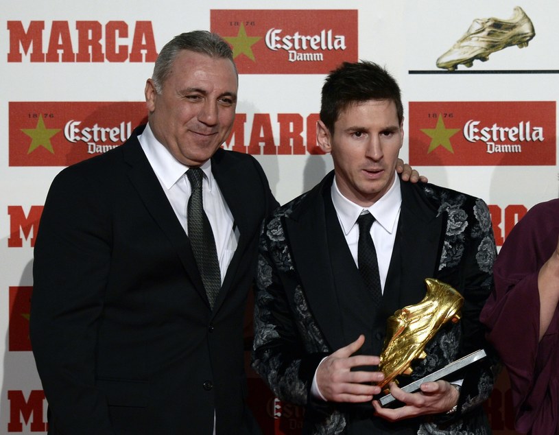 Christo Stoiczkow i Lionel Messi /AFP