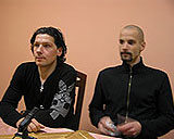 Christoph Schneider i Olivier Riedel (Rammstein) /INTERIA.PL