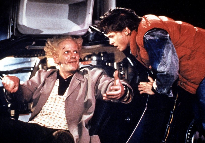 Christopher Lloyd and Michael J. Fox in the film "Back to the future" /United Archives/Contributor/Getty Images