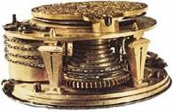 Chronometr, mechanizm wewnętrzny zegara Pierre'a Tollota /Encyklopedia Internautica