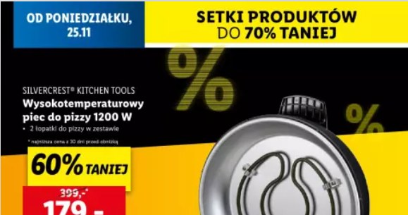 Chrupiąca pizza w kilka minut? Lidl przecenia piec do pizzy o 220 zł! /Lidl /INTERIA.PL