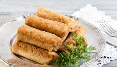 Chrupiące krokiety wigilijne z kapusta i grzybami. Sekretem jest naleśnikowe ciasto