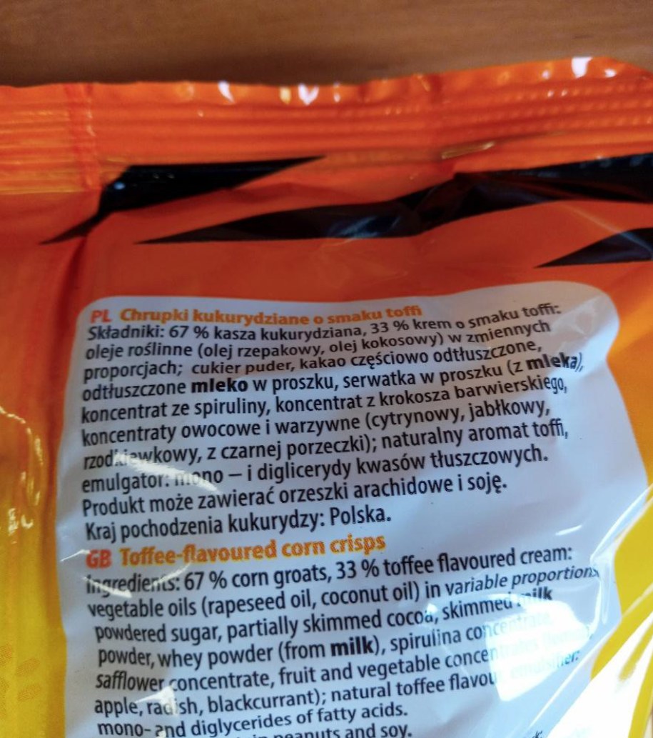 Chrupki kukurydziane wycofywane ze sprzedaży /Główny Inspektorat Sanitarny