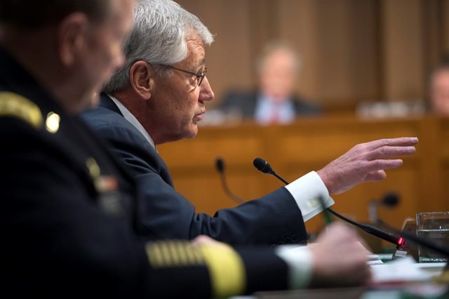 Chuck Hagel /SHAWN THEW    /PAP/EPA