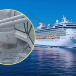 Chwile grozy na statku wycieczkowym. Turystka utknęła w zjeżdżalni 