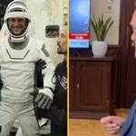 "Chyba wylądował. Mam nadzieję, że umie pływać"