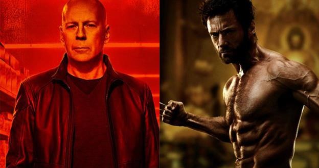 Ci niezwykli mężczyźni: Bruce Willis w komedii akcji "Red 2" i Hugh Jackman w thrillerze "Wolverine" /materiały prasowe