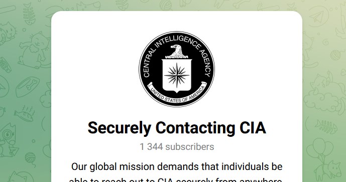 CIA namawia Rosjan do współpracy. Jest kanał na Telegramie i film rekrutacyjny /Telegram/CIA /materiały prasowe