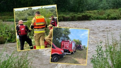 Ciągnik z kierowcą wpadł do Dunajca. Dramatyczna akcja ratunkowa