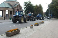 Ciągniki zablokowały ulice Szczecina