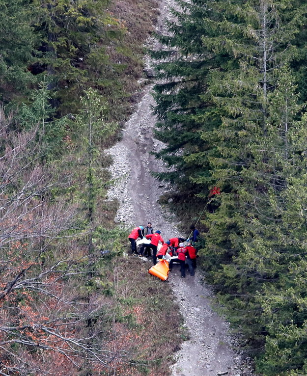 Ciało leżące pod szczytem Nosala zostało odkryte przez przypadkowego turystę /Grzegorz Momot /PAP