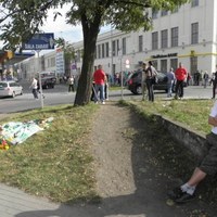 Cicha manifestacja w Zielonej Górze po śmierci kibica