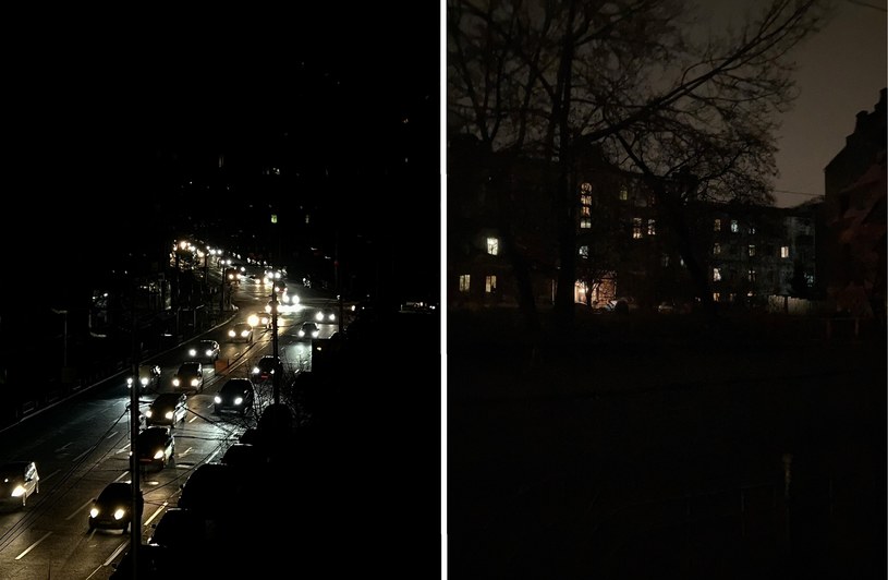 Ciemne ulice w Kijowie /@ChristopherJM i @achille_despres /Twitter
