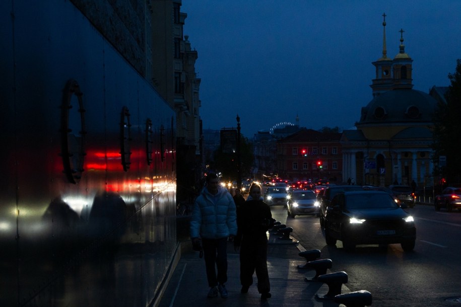 Ciemności w Kijowie po jednym z ataków /Chubotin Kirill/Ukrinform/ABACA/Abaca/East News /East News