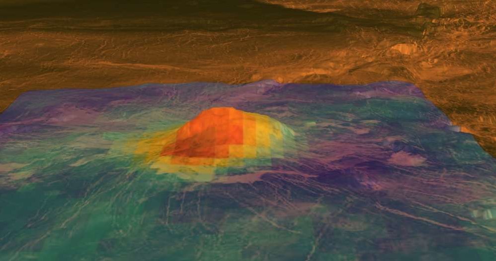Ciepłe miejsca na powierzchni Wenus to objaw aktywności wulkanicznej? /materiały prasowe