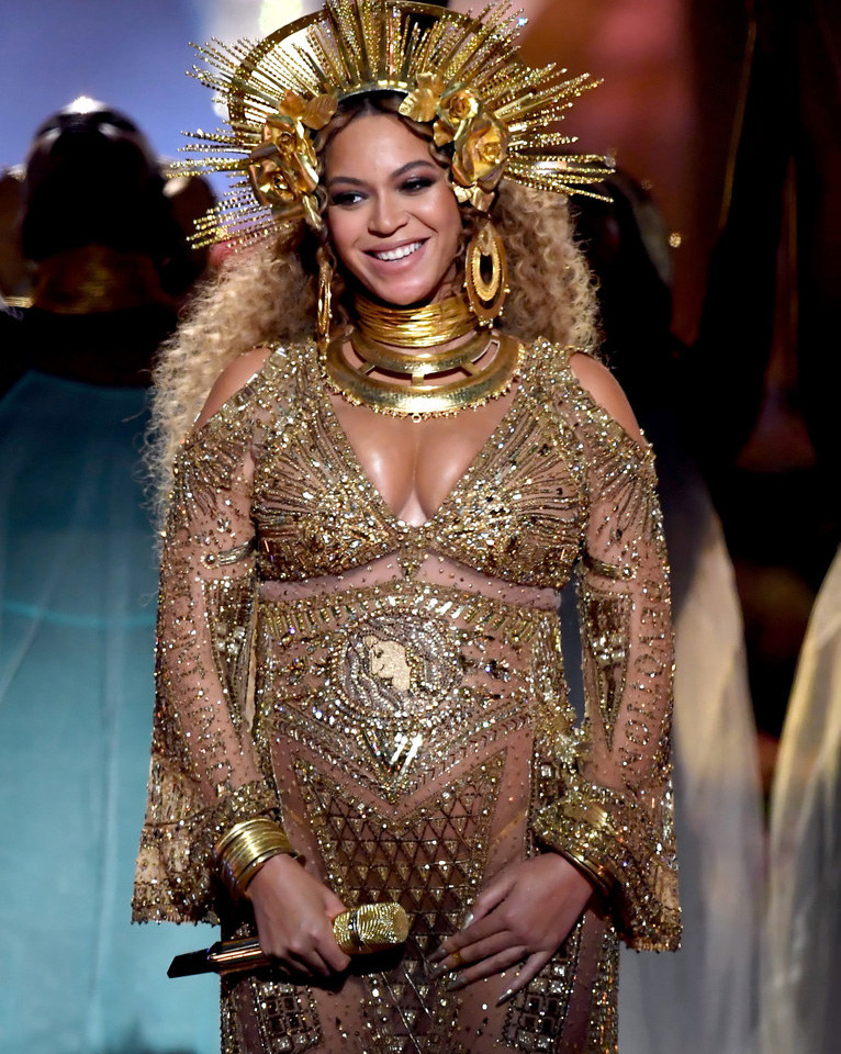 Ciężarna Beyonce była jedną z gwiazd gali Grammy 2017 /Kevin Winter /Getty Images