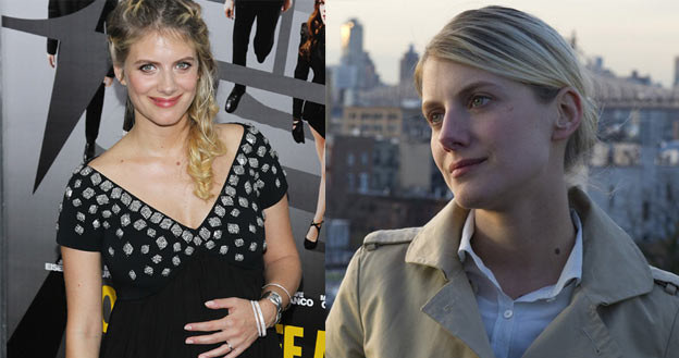 Ciężarna Melanie Laurent na premierze filmu Louisa Leterriera i jako agentka Interpolu w "Iluzji" /Getty Images/Flash Press Media