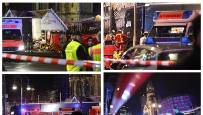 Ciężarówka wjechała w ludzi na kiermaszu w Berlinie - kilkunastu zabitych 